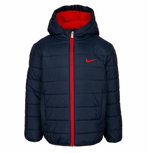 NIKE Boys Full Zip Puffer Jacket NWT Size 4